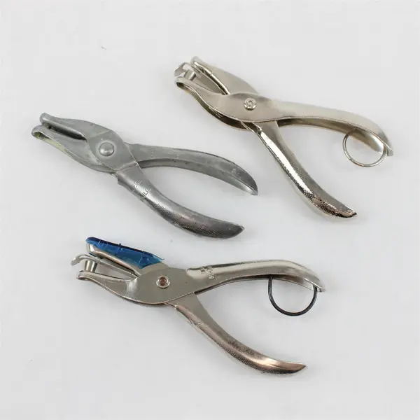 Lot of 3 Vintage Single-Hole Punches McGill & Unbranded Scrapbooking