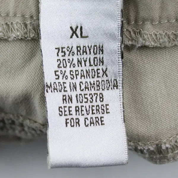 Draper's & Damon's Solid Khaki Color Skinny Leg Full Length Pants Womens Size XL
