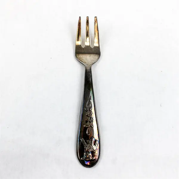 Princess House Silverplate Child's Fork 5" Lamb Pattern Vintage