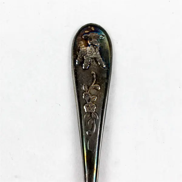 Princess House Silverplate Child's Fork 5" Lamb Pattern Vintage
