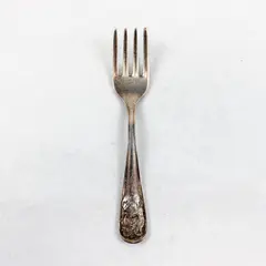 Wm. Rogers Vintage 5in Silverplate Fork Dog Handle Motif