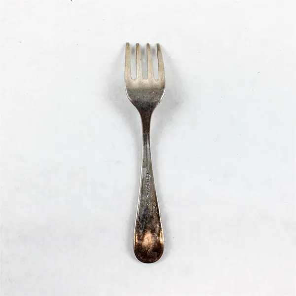 Wm. Rogers Vintage 5in Silverplate Fork Dog Handle Motif