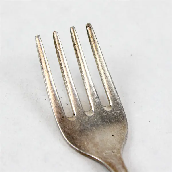 Wm. Rogers Vintage 5in Silverplate Fork Dog Handle Motif