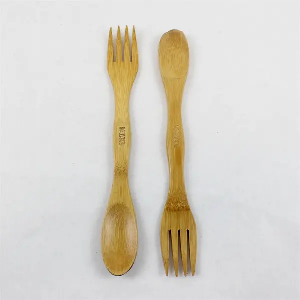Pickathon Festival Set of 2 Bamboo Spoon/Fork Utensils 9.25in