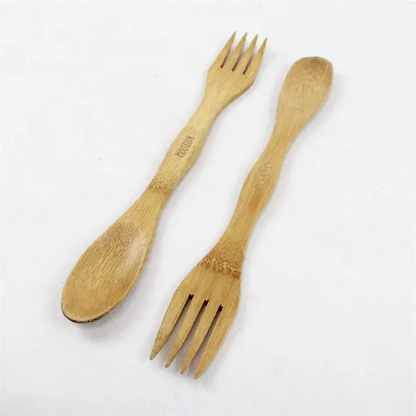 Pickathon Festival Set of 2 Bamboo Spoon/Fork Utensils 9.25in