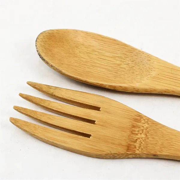 Pickathon Festival Set of 2 Bamboo Spoon/Fork Utensils 9.25in