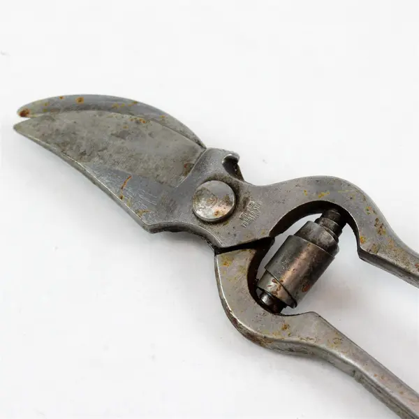 Vintage Forged Steel Hand Pruning Shears Rust Spots Garden Tool
