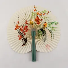 Vintage Shanghai Arts & Crafts Chinese Pocket Fan Collectible