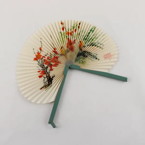 Vintage Shanghai Arts & Crafts Chinese Pocket Fan Collectible