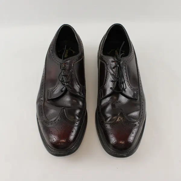 Vintage Executive Imperials Men's 12D Red O'Sullivan Leather Wingtip Dress Shoes