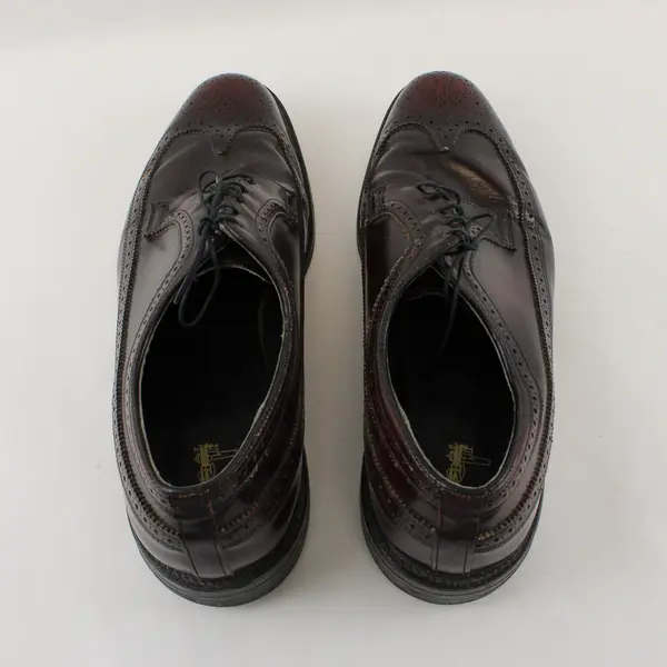 Vintage Executive Imperials Men's 12D Red O'Sullivan Leather Wingtip Dress Shoes
