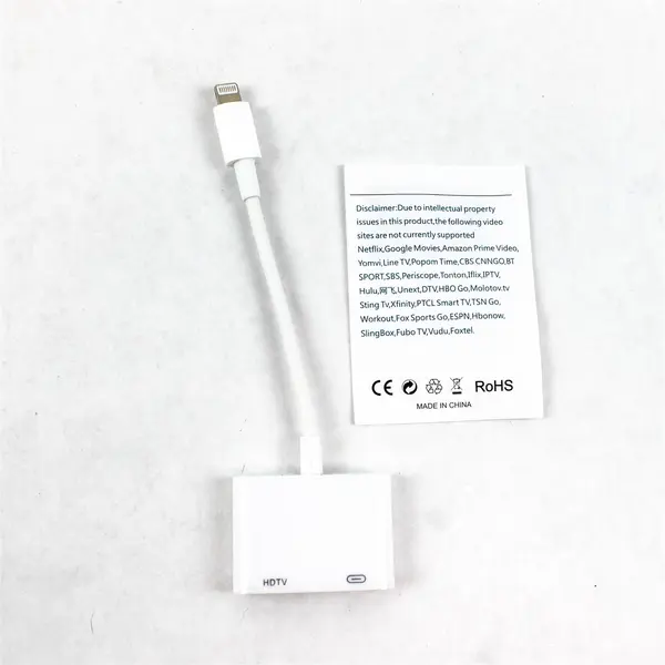 Lightning to HDMI Digital AV Adapter Used Untested