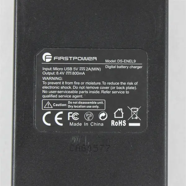 FirstPower DS-ENEL9 Dual USB Charger Used Untested No Cords