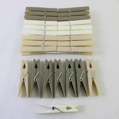 Lot of 26 Plastic Clothespins Laundry Craft Household Organizer