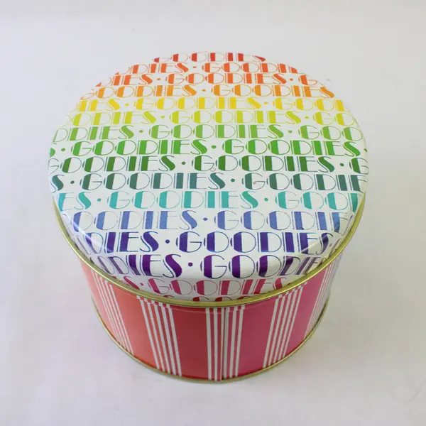 Hallmark Rainbow Goodies Tin 375XBC716-1 Collectible Storage Decor
