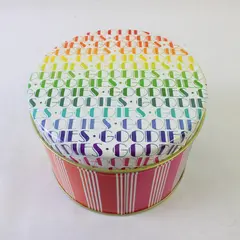Hallmark Rainbow Goodies Tin 375XBC716-1 Collectible Storage Decor