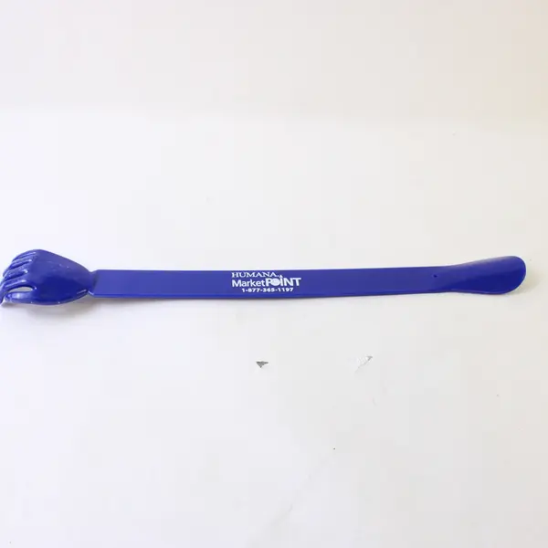 Lot of 2 Plastic Moneysworth Best Humana MarketPoint Shoe Horn Back Scratcher