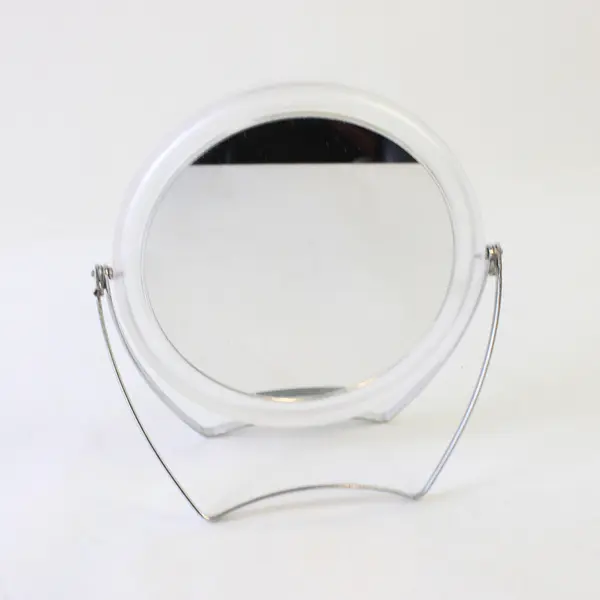 Frosted Clear Frame Double Sided Magnifying Vanity Mirror