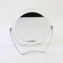 Frosted Clear Frame Double Sided Magnifying Vanity Mirror