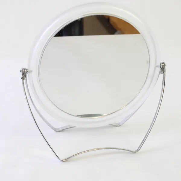 Frosted Clear Frame Double Sided Magnifying Vanity Mirror