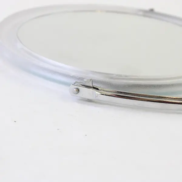 Frosted Clear Frame Double Sided Magnifying Vanity Mirror