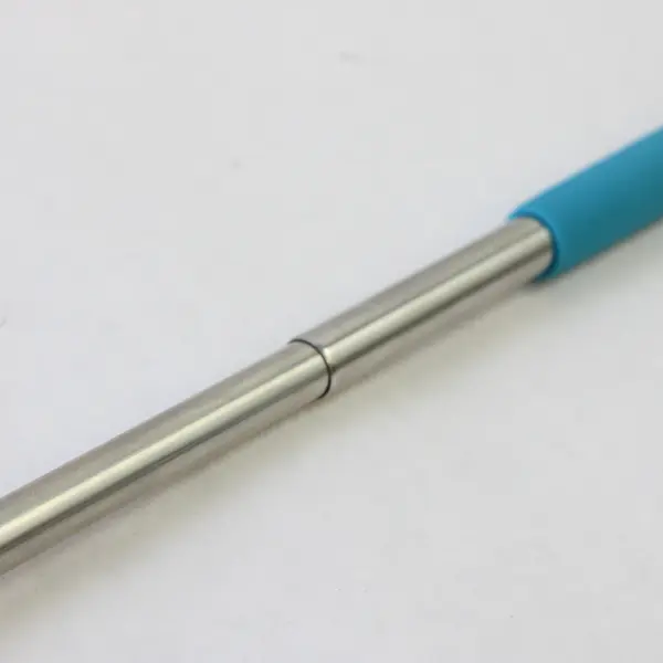 Stainless Steel Telescopic Bear Claw Back Scratcher Blue Rubber Grip
