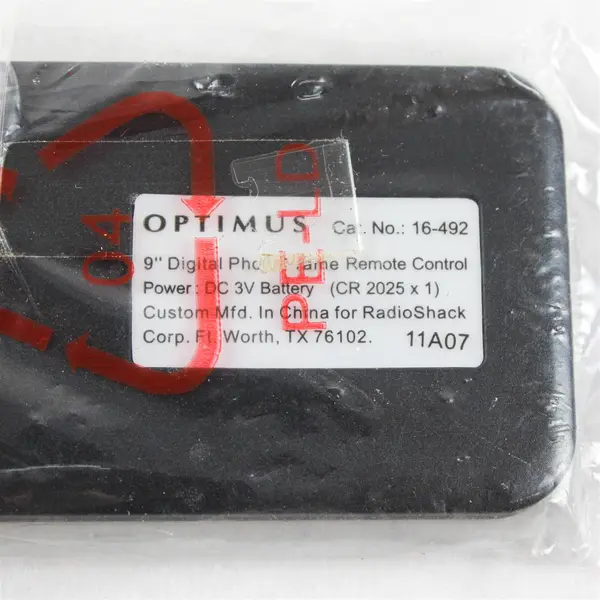 SEALED Radio Shack Optimus Digital Photo Frame Remote 16-492