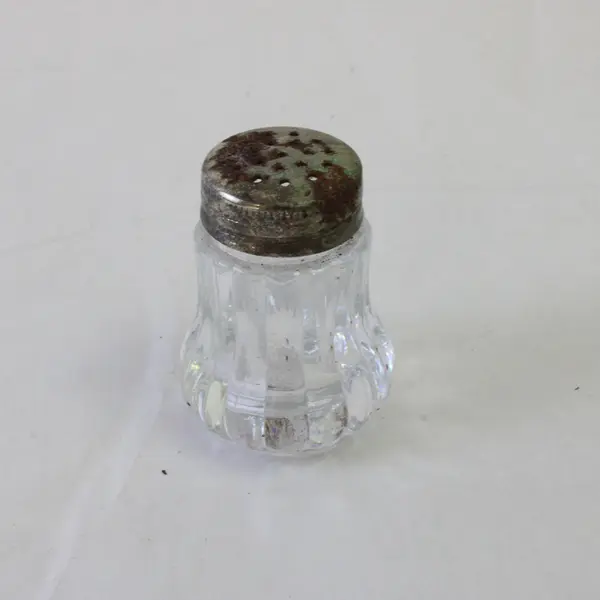 Vintage MCM Lucite Plastic Salt & Pepper Shakers w/ Metal Lids 1960s