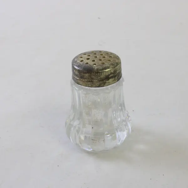 Vintage MCM Lucite Plastic Salt & Pepper Shakers w/ Metal Lids 1960s