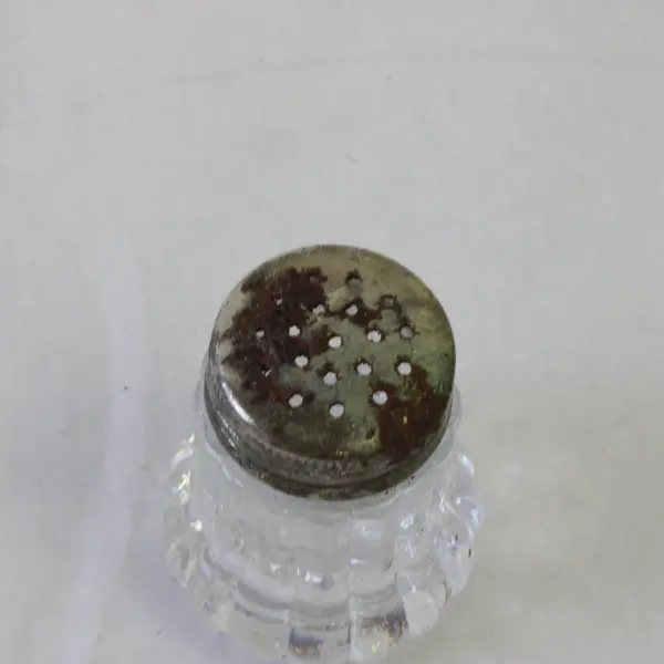 Vintage MCM Lucite Plastic Salt & Pepper Shakers w/ Metal Lids 1960s