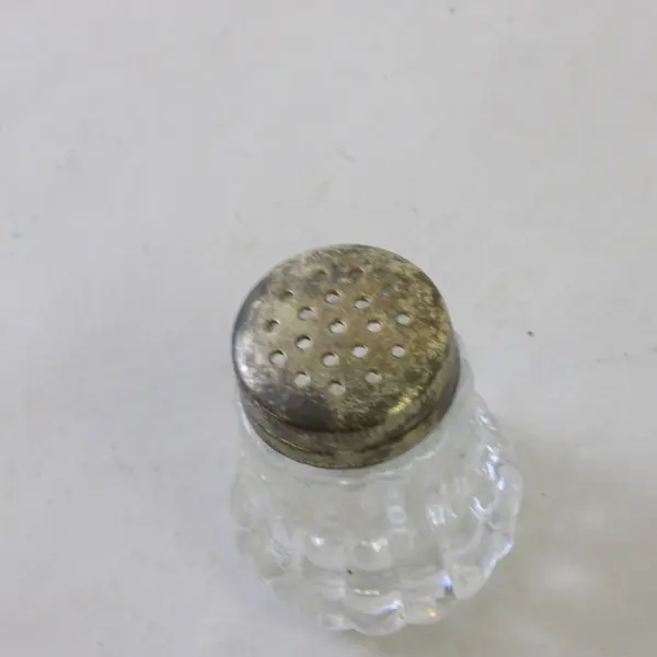 Vintage MCM Lucite Plastic Salt & Pepper Shakers w/ Metal Lids 1960s