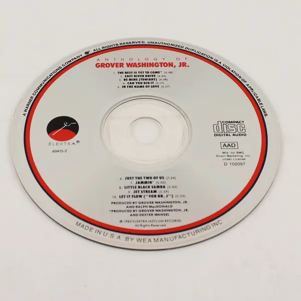 Grover Washington Jr Anthology CD 1985 9 60415-2