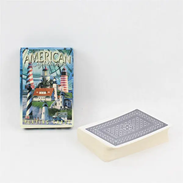 Lot of 2 Playing Card Decks American Lighthouses Unbranded
