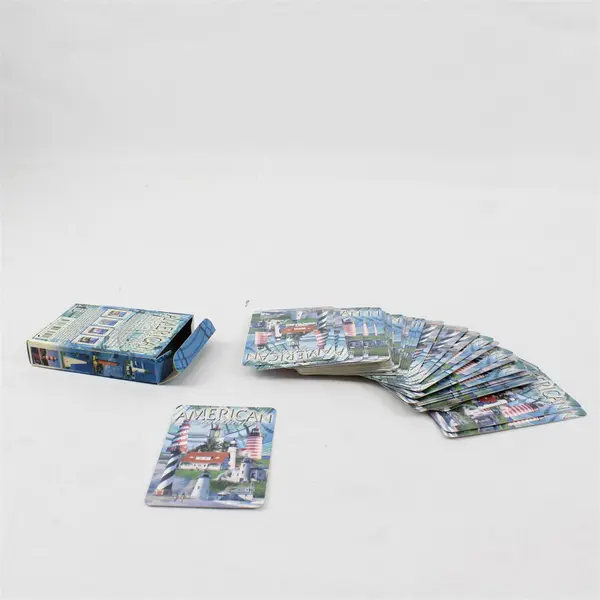 Lot of 2 Playing Card Decks American Lighthouses Unbranded
