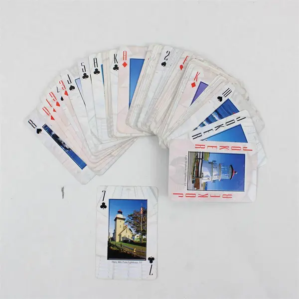 Lot of 2 Playing Card Decks American Lighthouses Unbranded