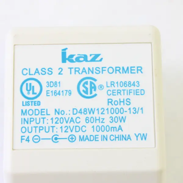 White KAZ Class 2 Transformer