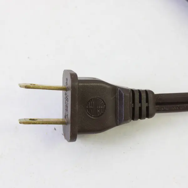 Dark Brown 2 Prong Extension Cord Used Untested As Is