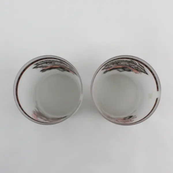 2 Eddies Fabulous 50s Rockin Casino Reno NV Frosted Old Fashioned Glasses 