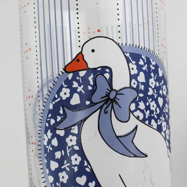 Set of 3 Baker Hart And Stuart Blue Goose 14 Ounce Tumblers 5.5"