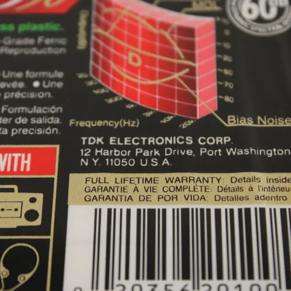 Lot of 5 TDK D90 High Output Blank Audio Cassette Tapes 90 Min Sealed