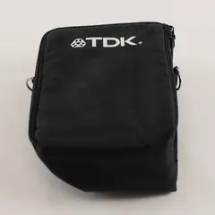 Vintage TDK Black Nylon Storage Carrying Case with Strap