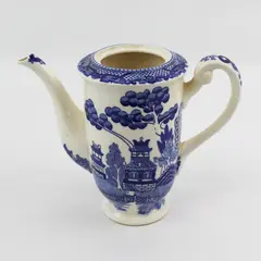 Vintage Blue Willow Coffee Pot Japan No Lid