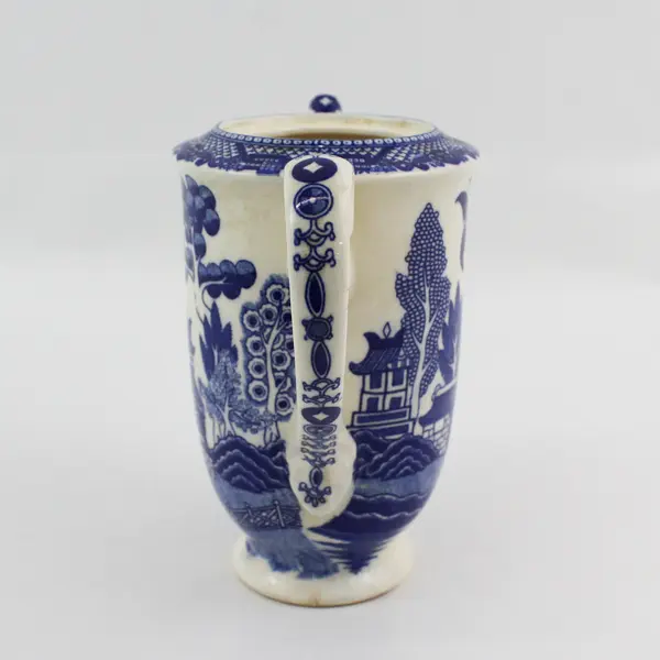 Vintage Blue Willow Coffee Pot Japan No Lid