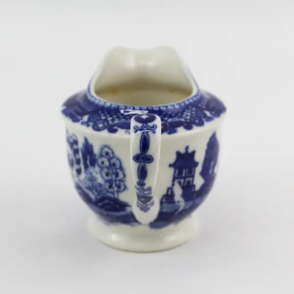 Vintage Blue Willow Ceramic Creamer Made In Japan 3.25 in Tall