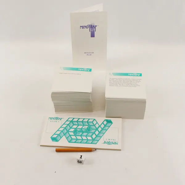 Mindtrap Vintage 1991 Board Game Complete Great American Puzzle Factory