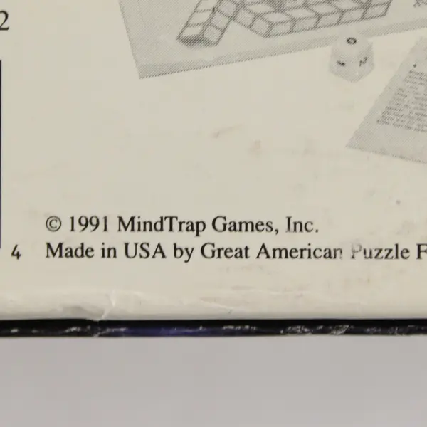 Mindtrap Vintage 1991 Board Game Complete Great American Puzzle Factory