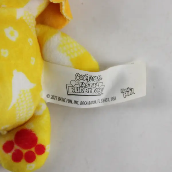 Lot of 2 Basic Fun Cutetitos Taste Budditos Lion Zebra Plush