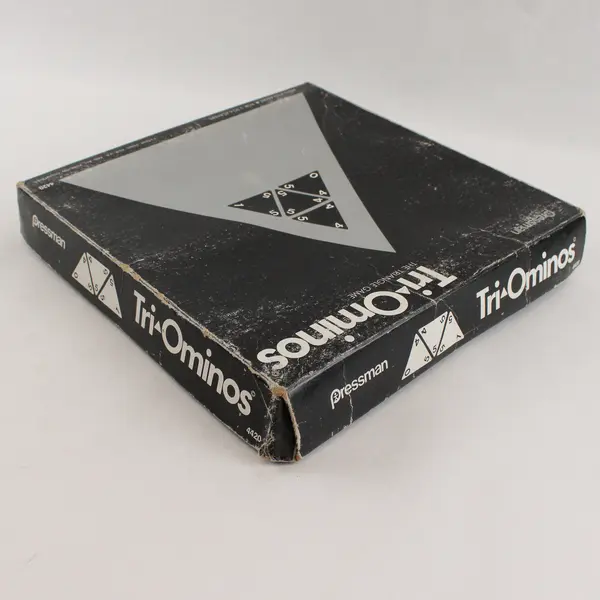 Tri-Ominos Triangular Domino Game Pressman #4420 1985 Complete