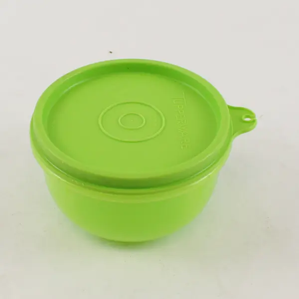 Tupperware 1403A-3 Translucent Green Food Storage Container w/ 733-26 Lid