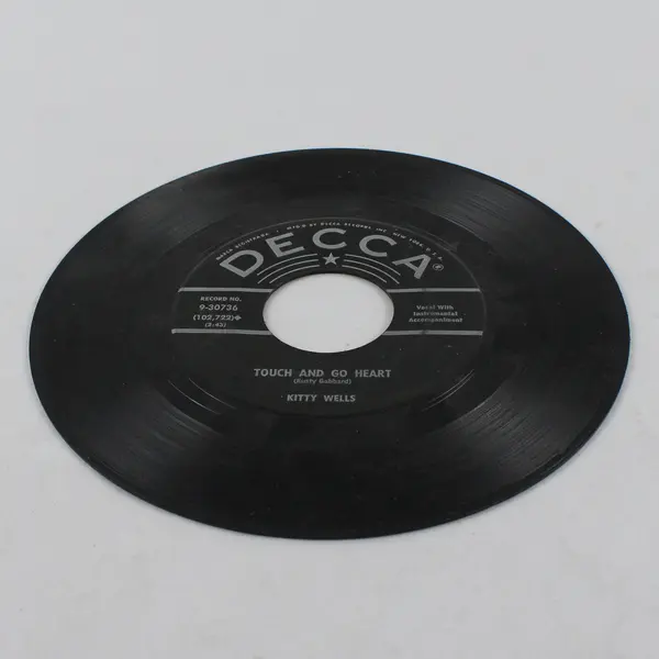 Kitty Wells Touch and Go Heart/He's Lost His Love For Me 45rpm